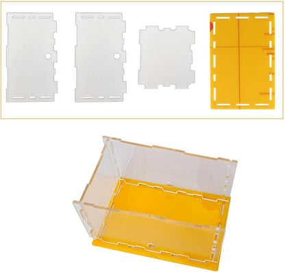 ANT Housing Nest Habitat Transparent Acrylic with Feeder ANT Farm Display Box for Gift Lovers Birthday Decor Children's Day- Yellow