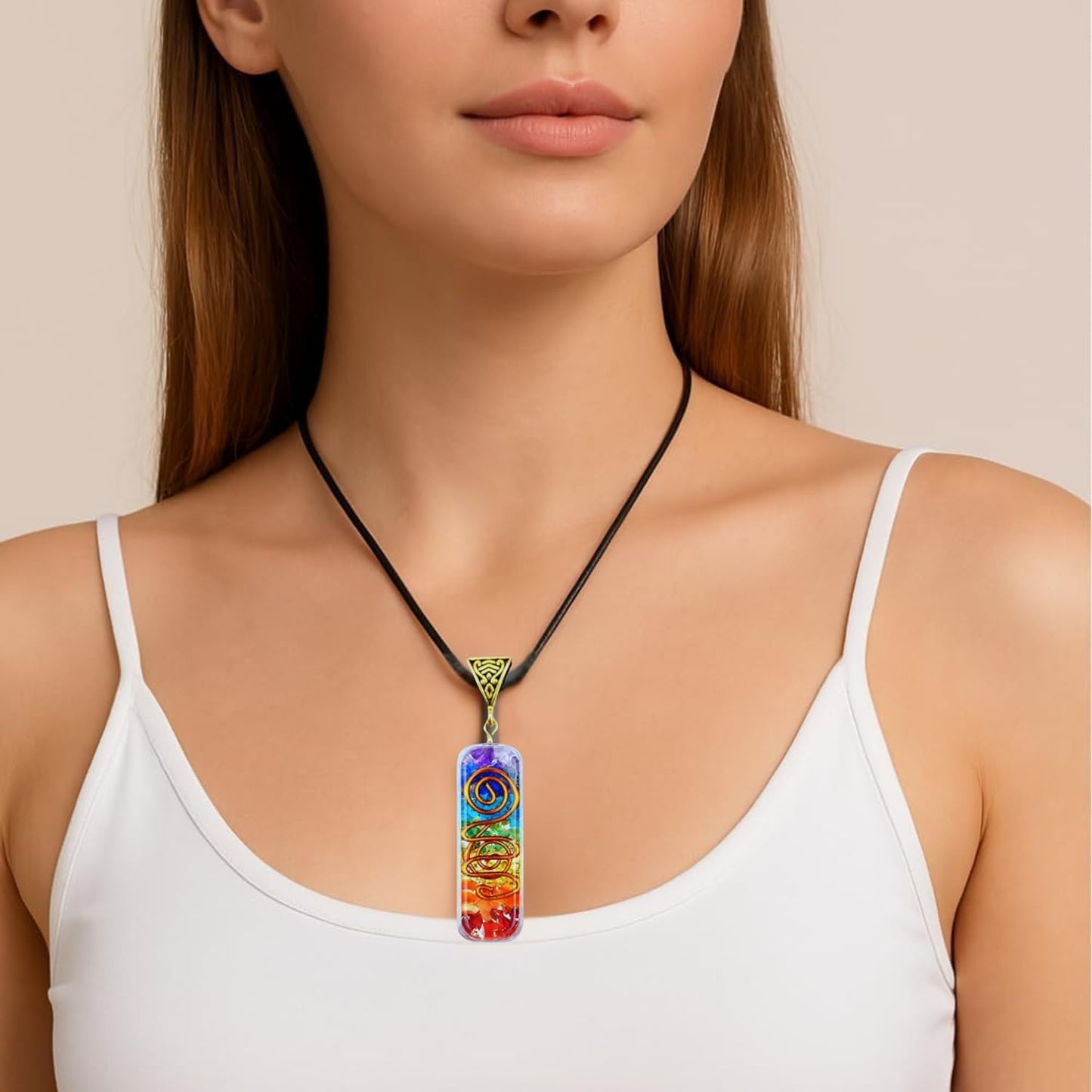ANAYA AGATE 7 Chakra Healing Crystal Tree of Life Kit, Bracelet, Pendant, Necklace, Feng Shui Money Bonsai Tree, Positive Energy for Women, Mom, Sister and Housewarming Decoration