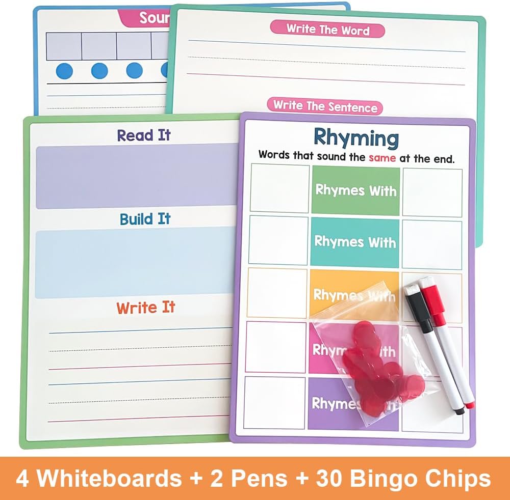 Lachilly Double Sided Dry Erase Handwriting Practice Boards Fractions Learning Place Value from Billions to Decimal Numbers Math Grid Manipulative Lapboard for Students
