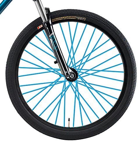 Super Pop Bicycle Spoke Skins Wraps Compatible with Schoolmate Bike Fans- Colorful Bike Wheel Decoration-72 Pcs(Red)