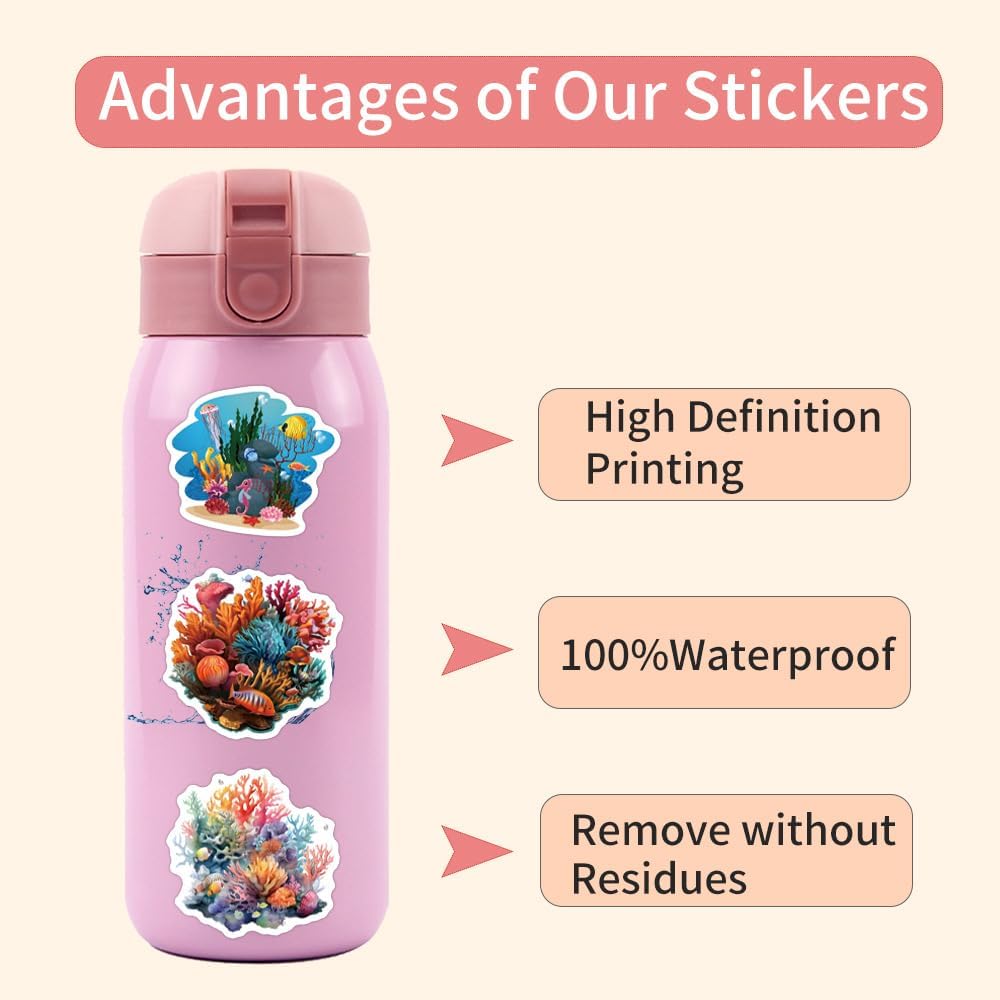 Science Laboratory Stickers, 50pcs Funny Science Laboratory Decals for Kids Teens, Physics Biology Chemistry Experiment Sticker, Waterproof Vinyl Stickers for Water Bottle Laptop Luggage Guitar