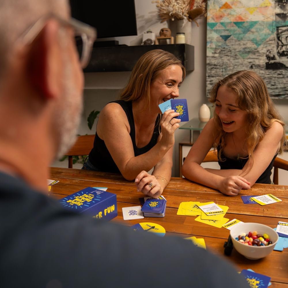 DSS Games The Super Fun Family Time Game [Family Card Game, Entertaining Conversation Starters & Challenges | Great for Gifts and Reunions | for Adults, Kids & Teens, Ages 8+]