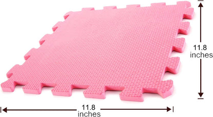 10-Piece Interlocking Floor Mats, Exercise Mat, Safety Play Floor Mat for Kids Tiles Cushions Soft Interlocking Exercise mats Garage Flooring Protector (10 Square Ft)