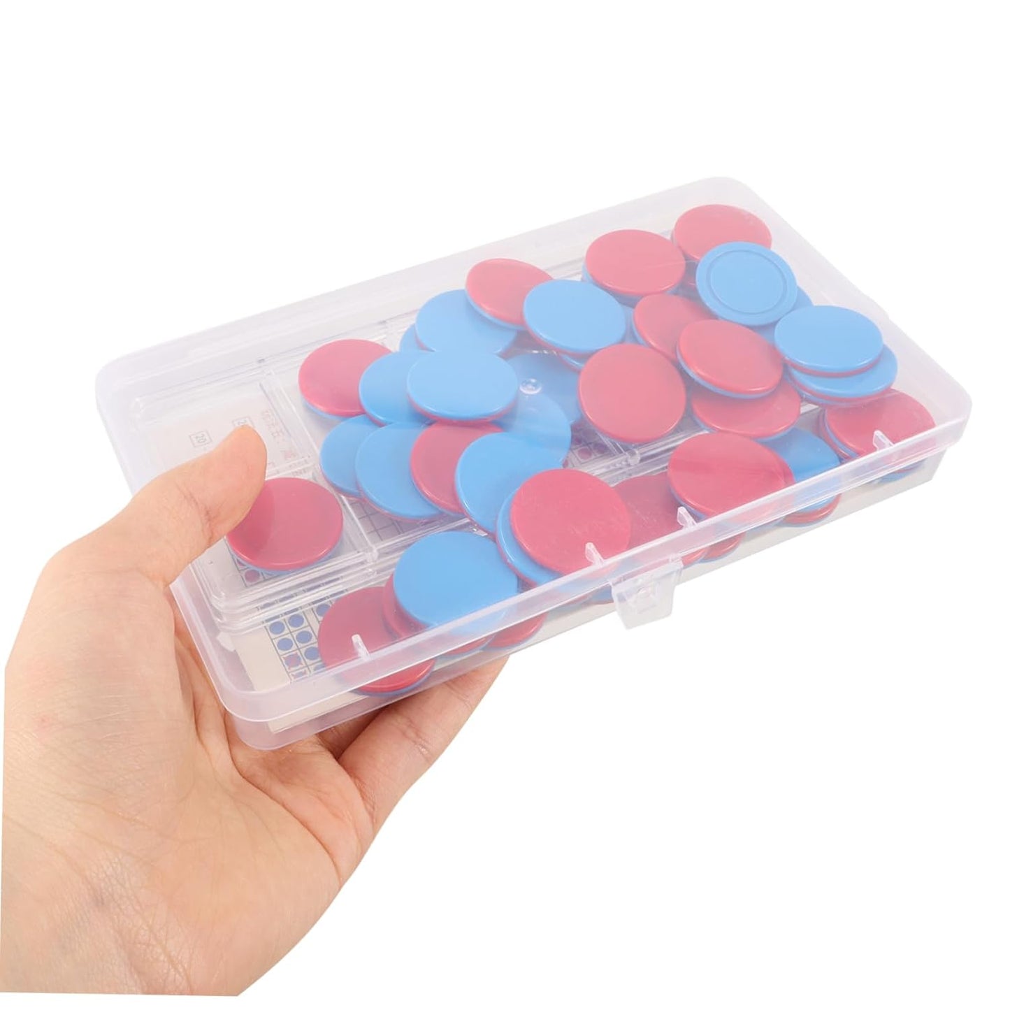 HOMSFOU 50pcs Dual Color Counting Chips for Math Manipulatives for Addition Subtraction Practice Versatile Classroom Tokens for Fun Learning Activities Kindergarten