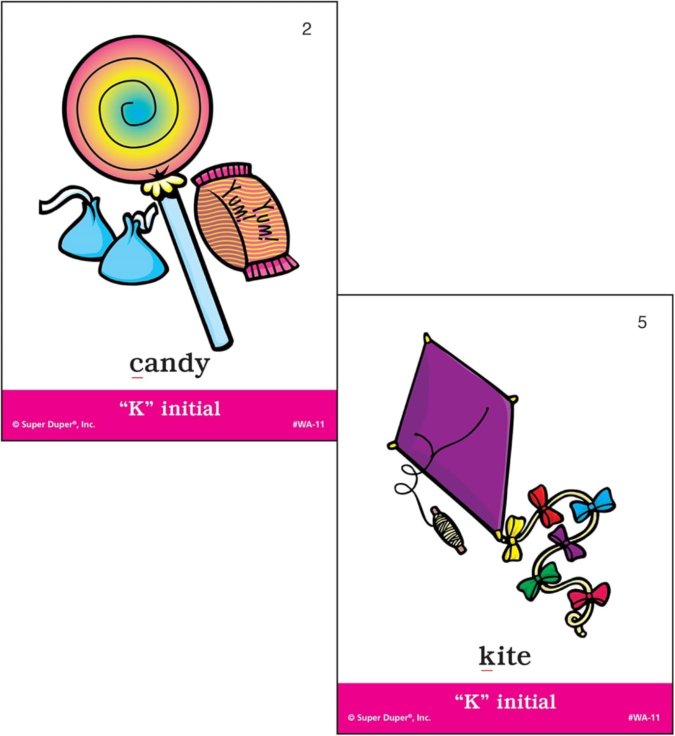 Super Duper Publications | Articulation K Sound Fun Deck | Vocabulary and Language Development Flash Cards | Educational Learning Materials for Children