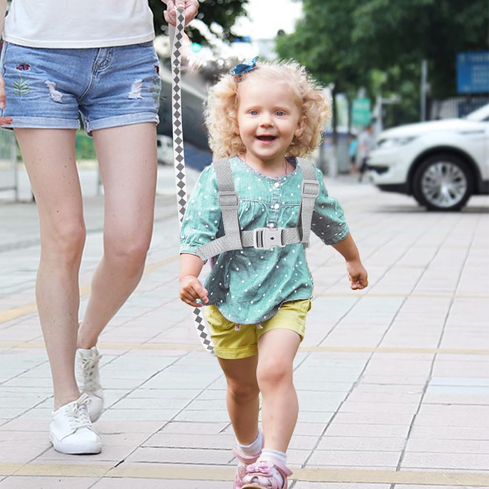 Accmor Toddler Harness Leash + Reflective Anti Lost Wrist Link, Cute Car Kids Back Pack with Hand Strap Collapsible Child Walking Restraint Belt Tether Hold Baby Boys Close for Outdoor Travel