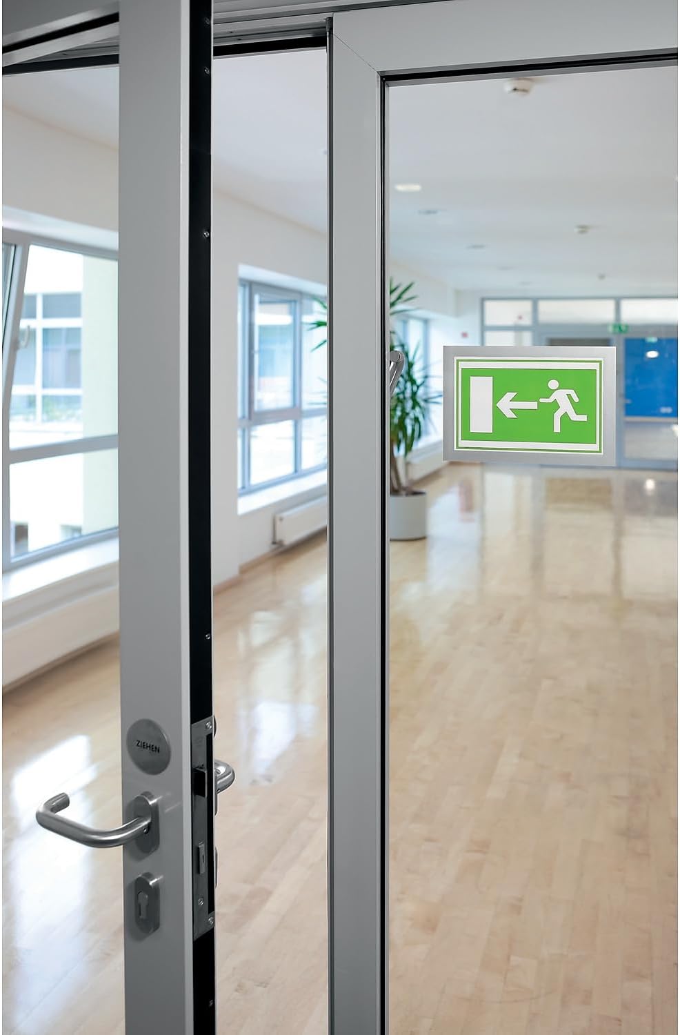 Durable Duraframe Self Adhesive Magnetic Sign Holder in Half Letter-Size 5.5" x 8.5" Inches - Black Frame - Pack of 2