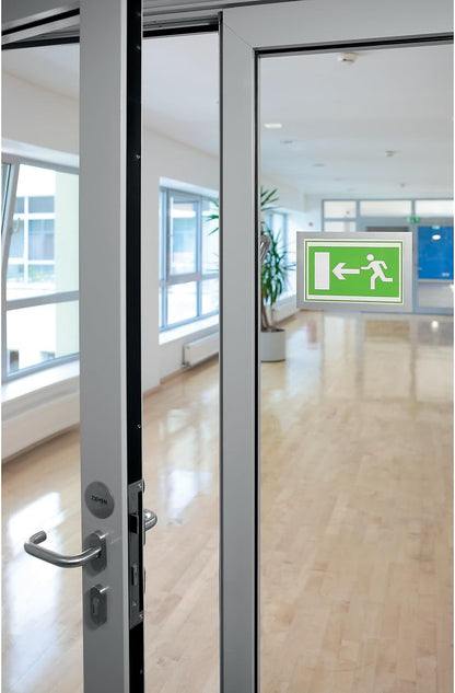 Durable Duraframe Self Adhesive Magnetic Sign Holder in Half Letter-Size 5.5" x 8.5" Inches - Black Frame - Pack of 2