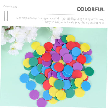 DOITOOL 300pcs Colorful Counting Chips for Math Learning Counters Teaching Supplies for Boys and Girls for Cognitive Development and Classroom Activities
