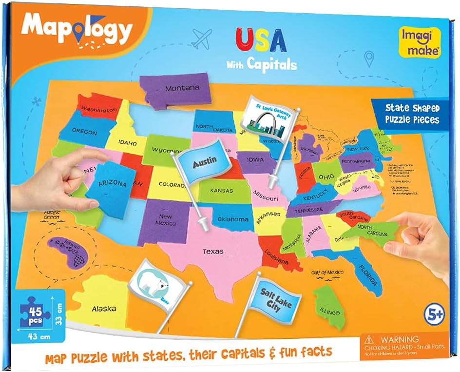 Imagimake Mapology Man's Journey to Moon | NASA Mission Apollo 11 | Rocket & Satellite Model Making Set | Space Toys for ages 8-13 | Educational Science Kits for Kids Age 8-12 | Gifts for Boys & Girls