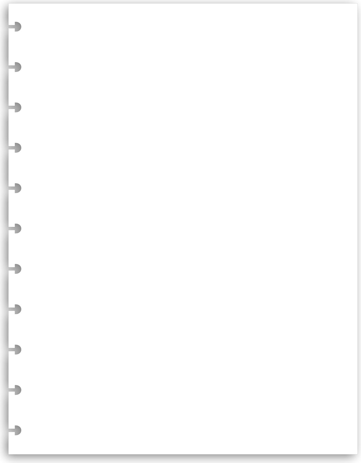 Eleven Discs Discbound Paper, Junior Size Mileage Log Sheets - Premium 120gsm Heavyweight Notebook & Planner Refills - 8 Discs, 5.5 x 8.5 in - Punched for Circa, Arc, TUL (50 Sheets)