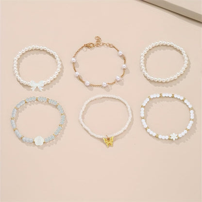 Hpebl 2136PCS Beads for Bracelets Pearl Bracelet Making Kit Friendship Bracelet Kits Bracelet Bead Kits Small Pearl Bead and Gold Beads Beading Kit for Bracelets Jewelry Making Kit
