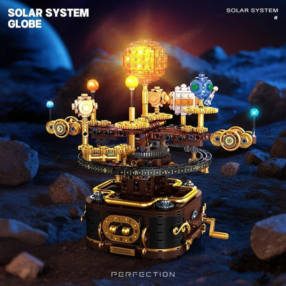 Spinning Solar System Space Building Kit, STEM Model with Rotating Planets, Sun and Astronomy Educational Toys for Kids, Outer Space Birthday Gift for Ages 6+