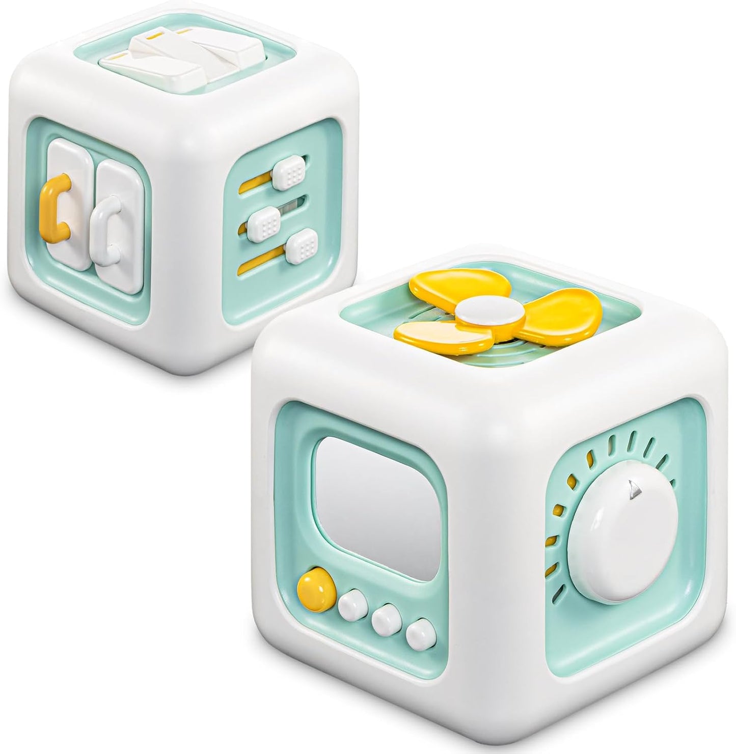 SOCBTNSO Busy Cube Toy for 1 Year Old Boy, Montessori Toys for 1+ Year Old, Travel Sensory Toys for Toddlers 1-3, Learning Fine Motor Skills| 1st Birthday Gifts 6 9 12 Months Baby