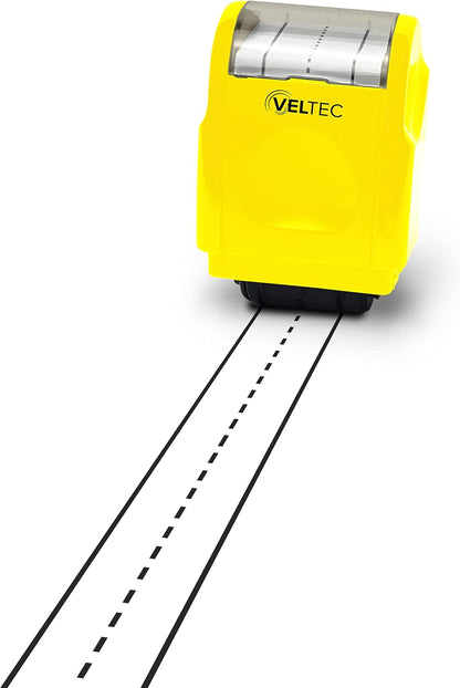 Veltec Dashed Handwriting Lines Practice Roller Stamp for Kids, Parents and Teachers (Black)