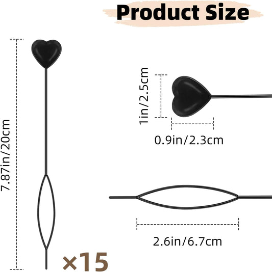 15 Pcs Quick Beader Hair Tool Set,Hair Loop Styling Tool Flexible French Threader Braids Loop Plastic Hair Pull Through Tool for Women Girls Kids(Black)