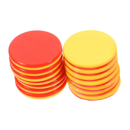 100pcs Round Counting Chips Discs for Math Games Teaching Counting Sorting Pattern Recognition Round Chip Markers for Kindergarten Learning Activities