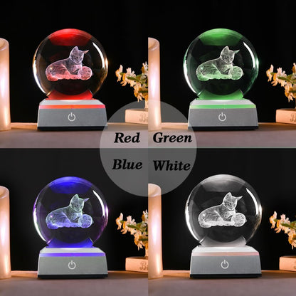 3D Solar System Crystal Ball Universe Glass Ball Space Astronomy Gift Planets Model Science Astrophysics Gifts Solar System Night Light Glass Globe Decor with 12 Colorful Modes Light Base