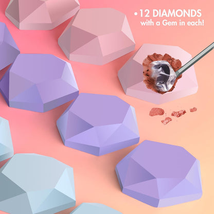 Gamerside Gemstone Dig Kit, Dig Up 12 Real Rocks and Minerals, Gem Digging Kit, Toy Geology Archaeology Excavation Kits for Kids Age 6-12 Years, Educational Gift for Boys and Girls