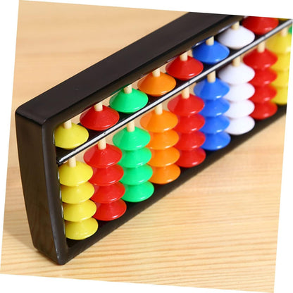 Kids Abacus Math Learning Toy 7.99 Inch Lightweight Beads Counting Tool for Early Math Skills Development and Classroom Use