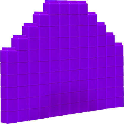 200 Pcs Red Linking Cubes for Math Counting Cubes Manipulatives Plastic Counting Block Manipulative Classroom Learning Supplies for Educational Preschool Activities Boy Girl (Red)