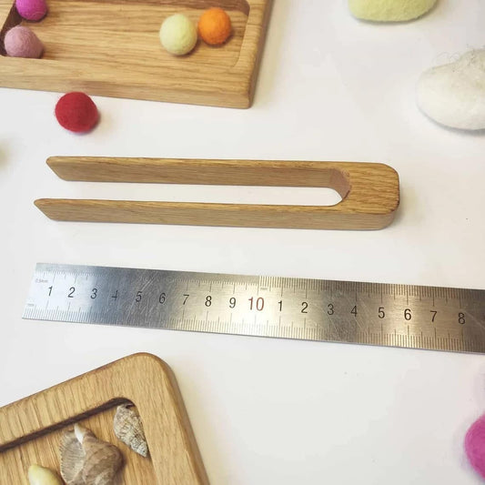 Personalized Montessori Wooden Tweezers or Tongs, Materials for fine Motor Skills, Gift for Kids, Loose Parts, Homeschool, Preschool (Only Tweezers)