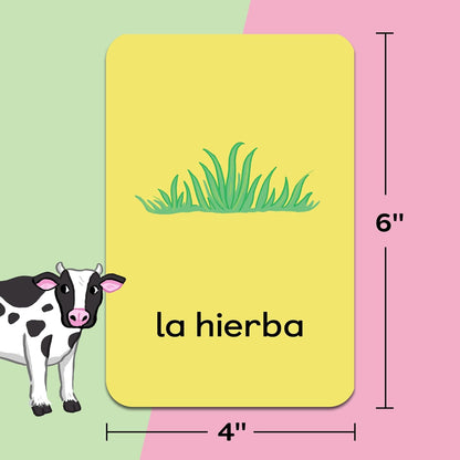 100 First Words Flash Cards for Toddlers: English-Spanish Bilingual: Primeras 100 palabras tarjetas didacticas para ninos pequenos