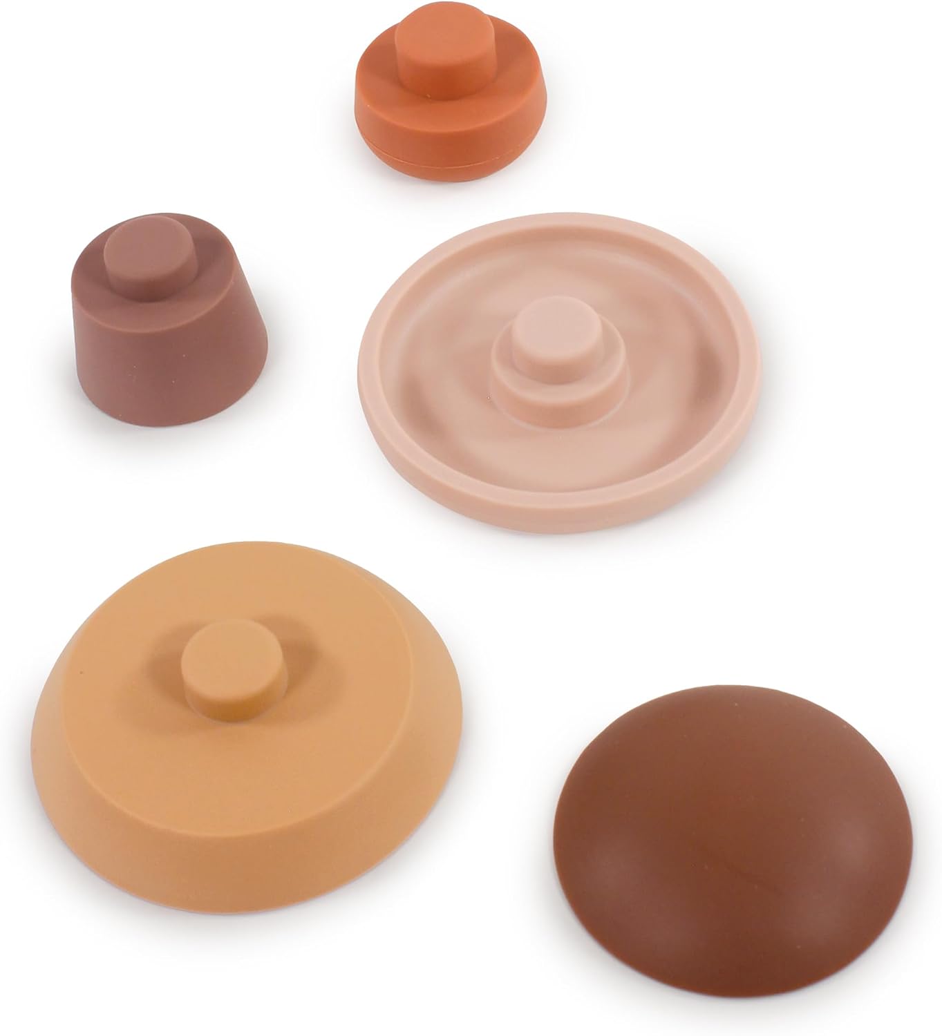 Hudson Baby Silicone Stacking Toy, Rocket, One Size