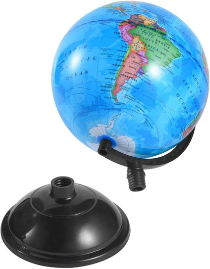 KISEER Rotating World Globe 6 Inch Spinning Earth Globe with Stand for Kids Learning Geography Classroom Education or Office Home Decorations