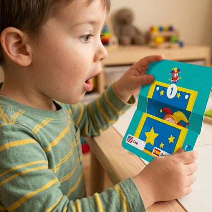 Kidrox Squad Alphabet Flashcards for Kids – 26 Slide-Reveal Cards in English & Spanish | Magic Pull-Tab Bilingual Learning Game for Toddlers & Preschoolers Age 3+