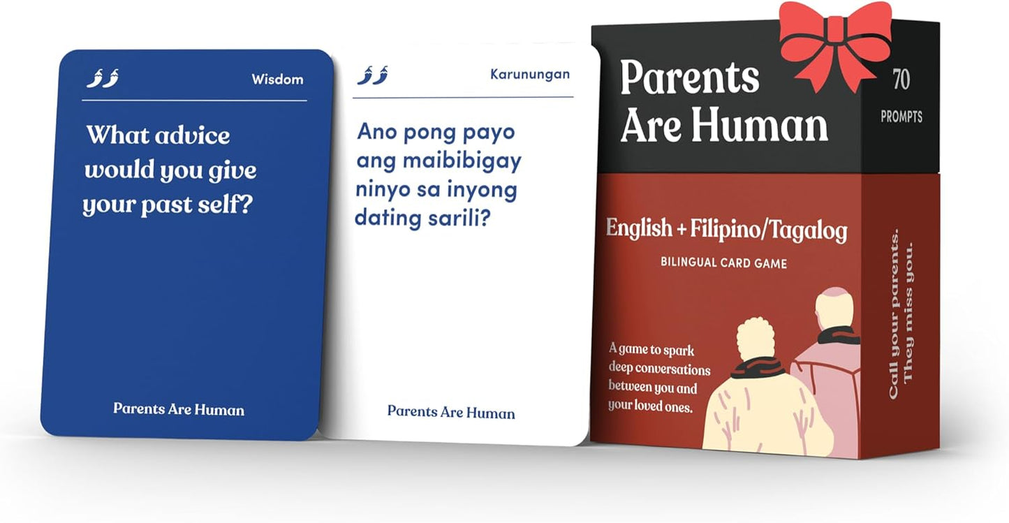 Parents Are Human, Relationship Cards, Get to Know Each Other Better, Parents, Families, Teens & Kids Relationship Building, Light & Deep Questions, 70 Questions & Activity Cards, English