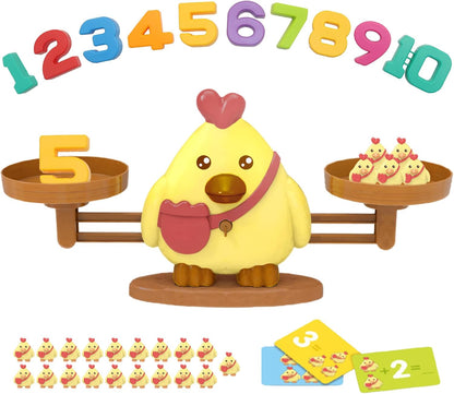 Snugzy Frog Balance Counting Toys, Number Counting Scale Games for Kids Cool Math Learning Games for Boys and Girls Preschool Kindergarten Learning STEM Montessori Educational Toys for 3+ (93 PCS)
