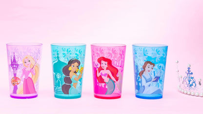Zak Designs 14.5oz Disney Frozen 2 Nesting Tumbler Set Includes Durable Plastic Cups, Fun Drinkware is Perfect for Kids, 4pk (14.5oz, Anna & Elsa & Olaf)