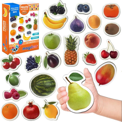 Solar System Fridge Magnets for Kids - Magdum - 22 Realistic Space Magnets for Toddlers - Real Refrigerator Magnets - Planets for Kids – Magnetic Universe - Science Toys for Children - Astronomy Gifts