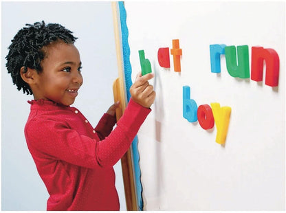 Educational Insights Multicolored Jumbo Lowercase AlphaMagnets, Set of 42 Lowercase Letters: Perfect for Homeschool & Classroom, Ages 3+