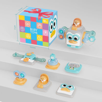 OSIMILY Montessori Toys for 1 Year Old, Busy Cube for 1 Year Old Boy Gifts,Sensory Toys for Toddlers 1-3,Fine Motor Skills Educational Toys,Birthday Gift for Baby Aged 6, 9, 10, 12, 18 Months