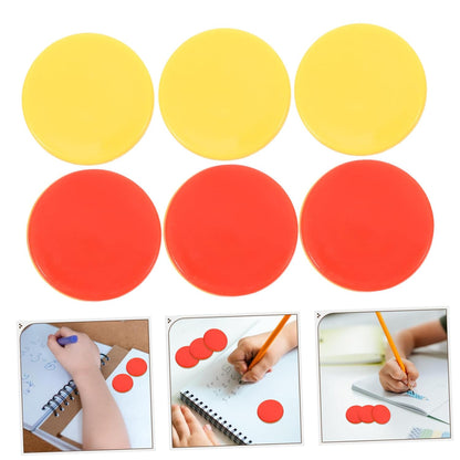 100pcs Math Counting Chips Two Round Disks for Sorting and Learning for Classroom Activities and Home Education Math Skills Fun and Engaging Play