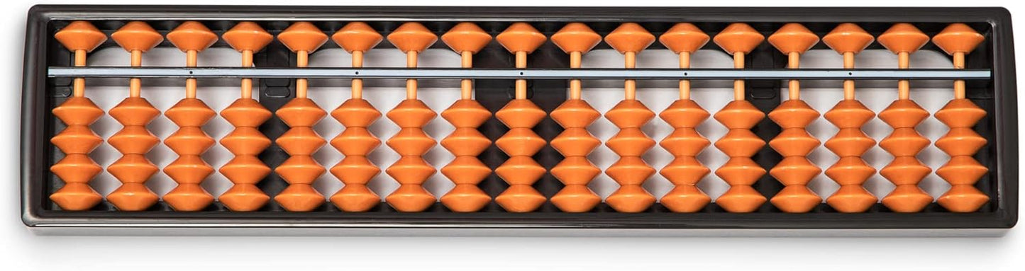 Digital Standard Abacus-25.4 cm-Professional 17-Column Soroban Calculator (Functional and Educational Tool)