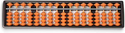 Digital Standard Abacus-25.4 cm-Professional 17-Column Soroban Calculator (Functional and Educational Tool)