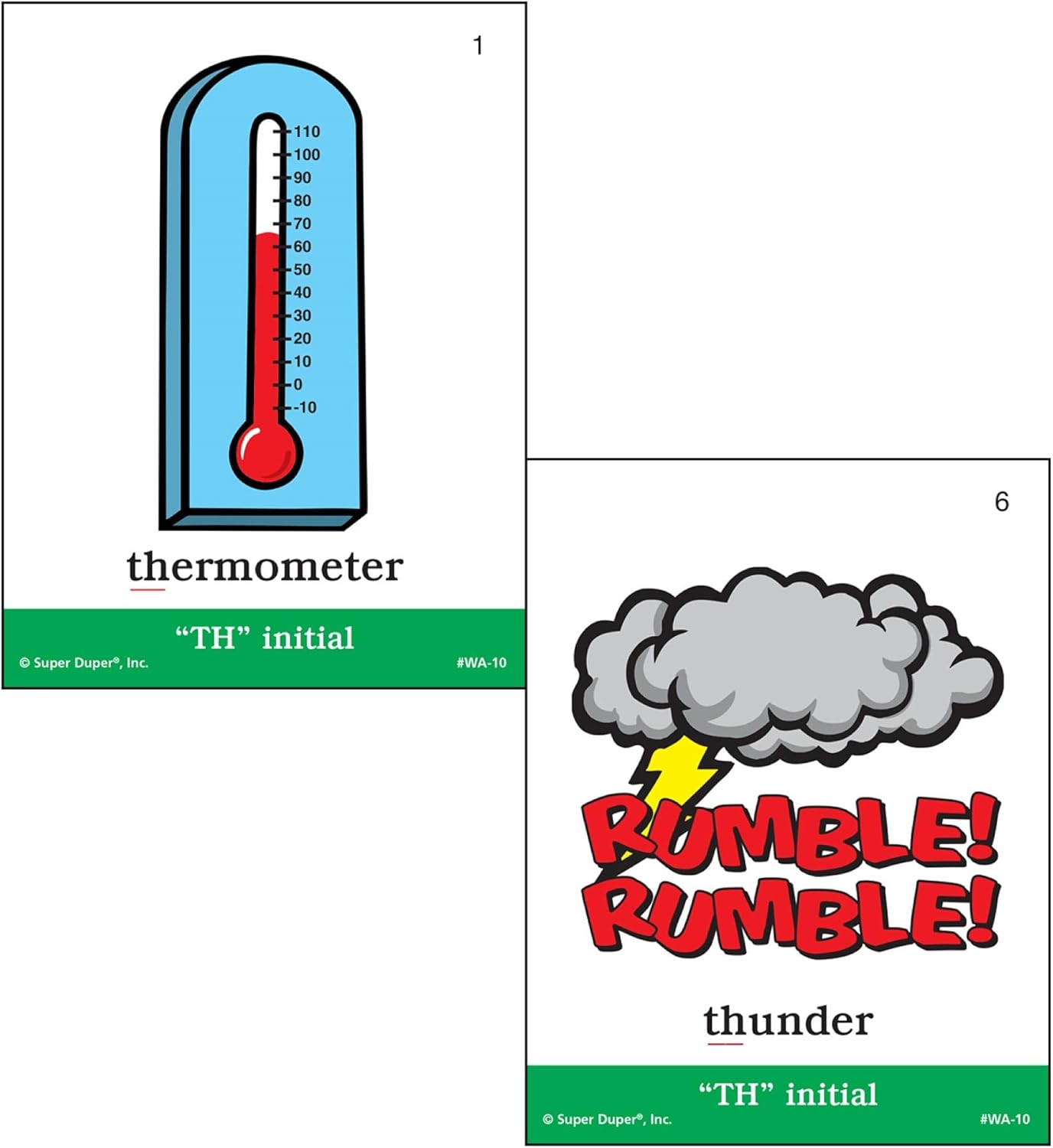Super Duper Publications | Articulation TH Sound Fun Deck | Vocabulary and Language Development Flash Cards | Educational Learning Materials for Children