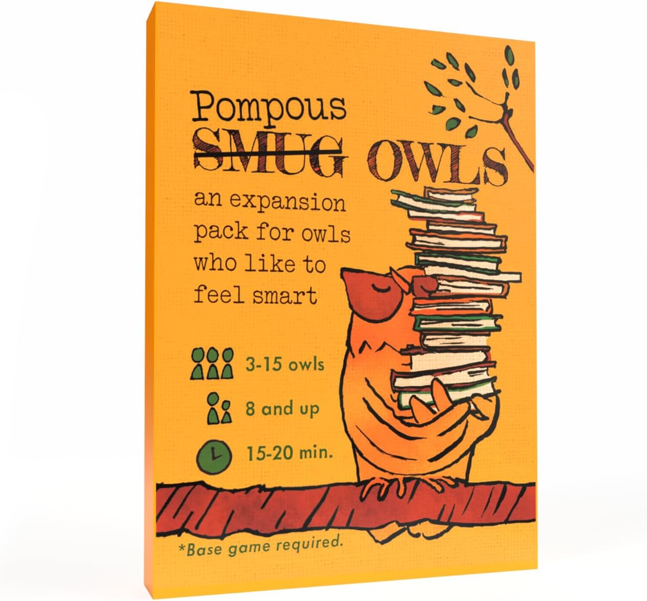 Runaway Parade Games Smug Owls Card Game - an Award-Winning Hilarious & Creative Riddle-Solving Party Game for Kids and Adults | Fun for the Whole Family | 8+ | 15-20 min | 3-15 Players