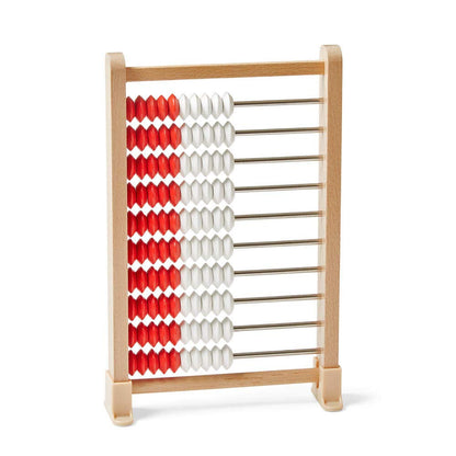 hand2mind Mini 100-Bead Wooden Rekenrek Abacus, Abacus for Kids Math, Wooden Counting Math Manipulatives, Bead Counters for Kids Math, Learn Counting and Numbers, Homeschool Supplies (Set of 1)