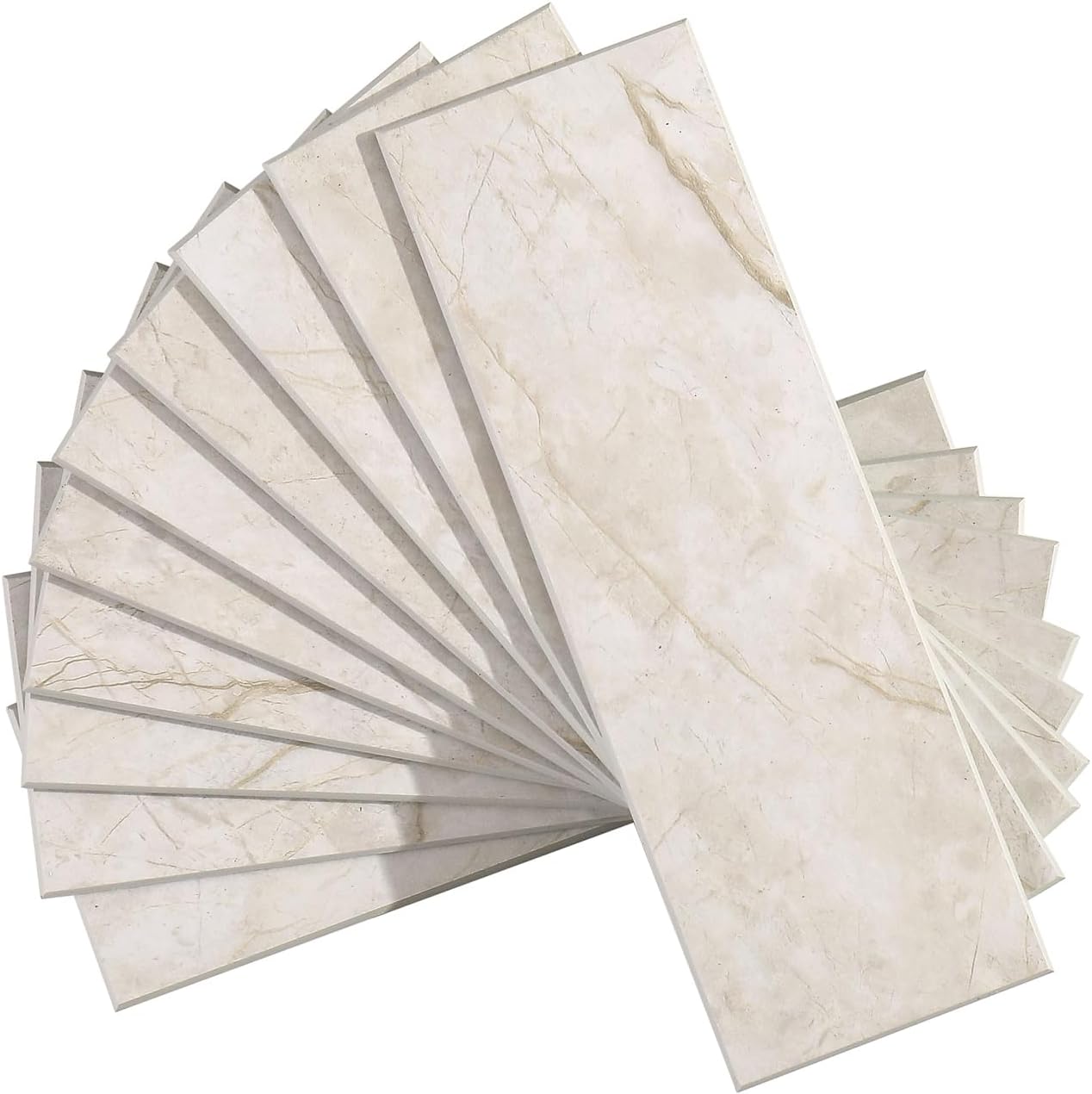 Tilingview 30 PCS Peel and Stick Backsplash Tile for Kitchen/Bathroom/Living Room, 3"x 9" Self-Adhesive Subway Tile for Backsplash, Matte Textures Tiles/Handmade Tiles (Sand Color)