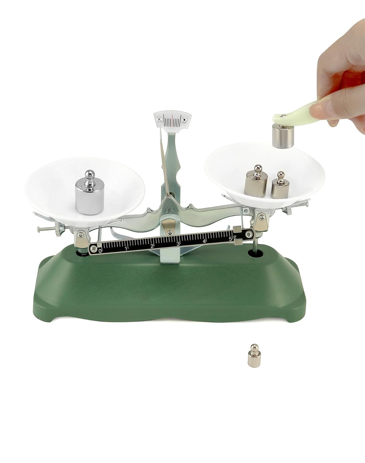 QWORK Balance Scale, 200g / 0.2g, Mini Laboratory Triple Beam Balance Beam Scale for Teaching Tool