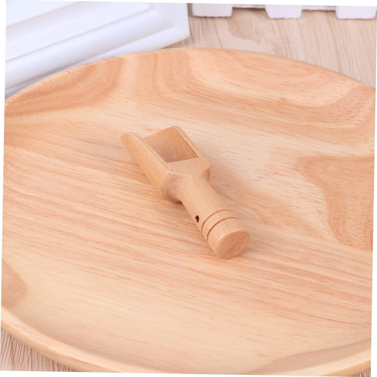 Ciieeo 9pcs Mini Wooden Scoops Salt Seasoning Spoons for Flour Rice Natural Utensils Kitchen Tool