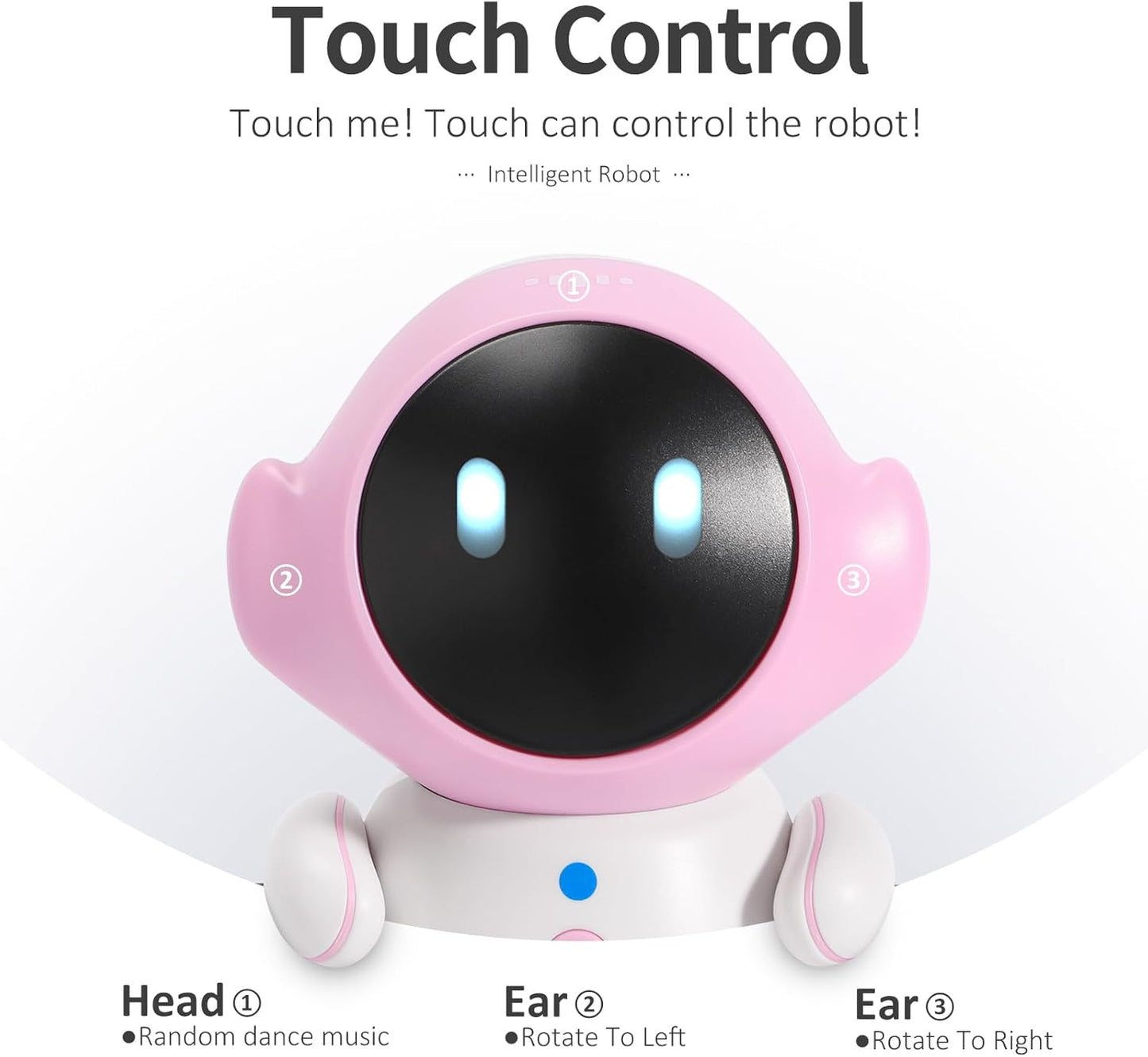 GILOBABY Interactive Robot for Kids Ages 3-8 – Rechargeable with Voice Control & Playback Mode – Educational Toy that Sings, Dances and Touch Control (Blue)