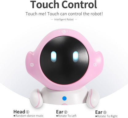 GILOBABY Interactive Robot for Kids Ages 3-8 – Rechargeable with Voice Control & Playback Mode – Educational Toy that Sings, Dances and Touch Control (Blue)