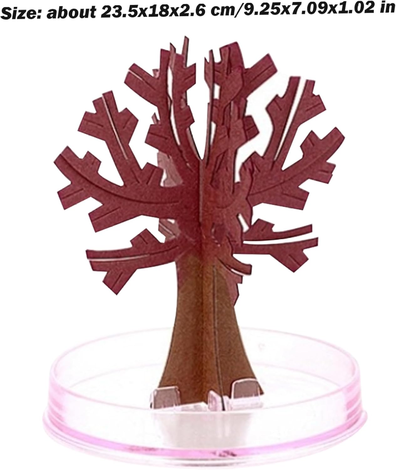 Christmas Decor Crystal Growing Kit, Mini Flower Tree Crystal Growing Cherry Blossom Paper Trees Toys Desk Decor for Kids on Birthday, Christmas Style 2