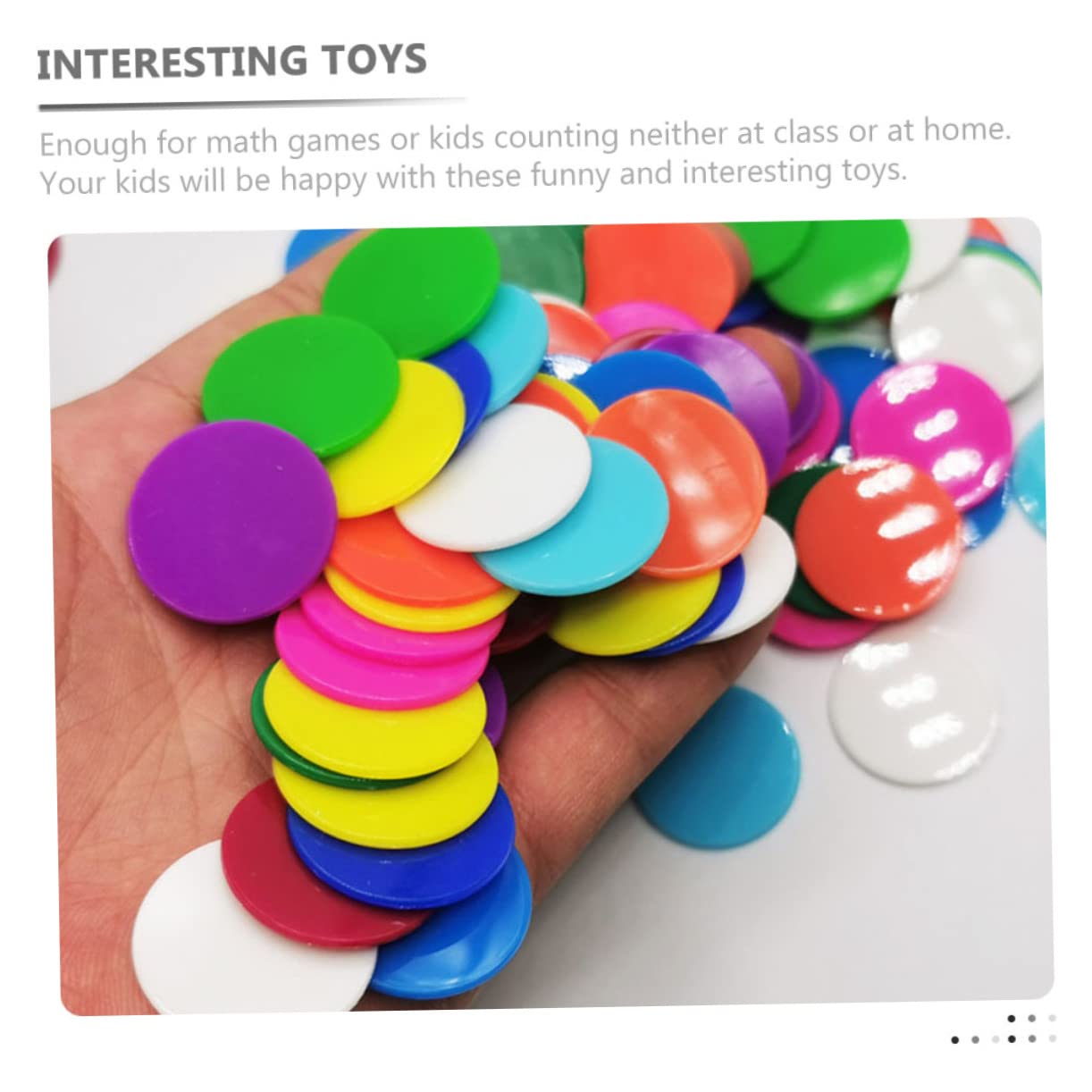 DOITOOL 300pcs Colorful Counting Chips for Math Learning Counters Teaching Supplies for Boys and Girls for Cognitive Development and Classroom Activities