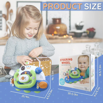 Caterbe Steering Wheel for Toddlers Toys, Baby Montessori Toy for Educational Gift